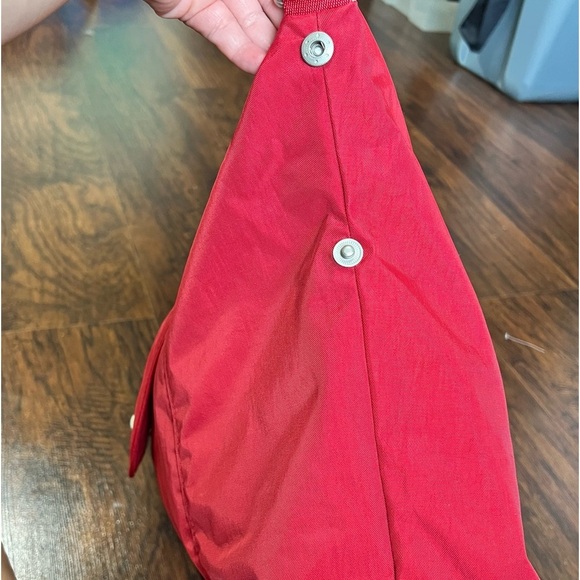 BAGGALLINI laptop travel bag. Red 12”x13” Nylon convertible with many pockets - Picture 3 of 16